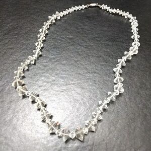 Vintage clear crystal necklace